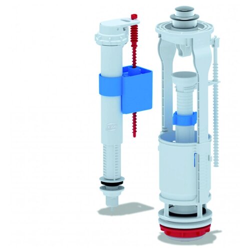 Арматура для бачка АНИ Пласт набор с нижней подводкой 1/2, хромированная кнопка, 1 режим, универсальная WC8510C 023-1952