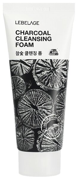 Lebelage пенка для умывания с бамбуковым углем Charcoal Cleansing Foam, 100 мл, 100 г