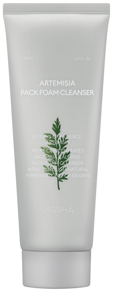 MISSHA Artemisia Calming Pack Foam Cleanser Успокаивающая пенка-маска для умывания с экстрактом полыни 150 мл