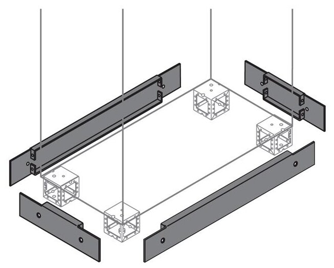 ZN6000 Фланец цоколя 100х600 ВхШ (2шт) ABB - фото №1