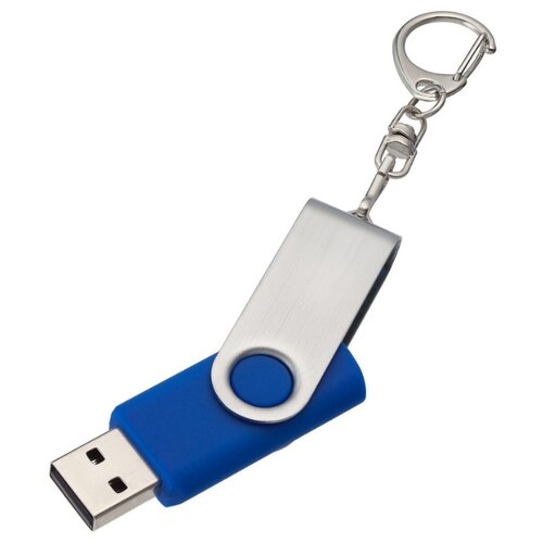 Флеш-память Twist, 8Gb, USB 2.0, брелок, синий, 4437.48