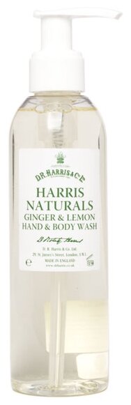 Гель для мытья рук и тела D.R. Harris Ginger and Lemon, 200 мл