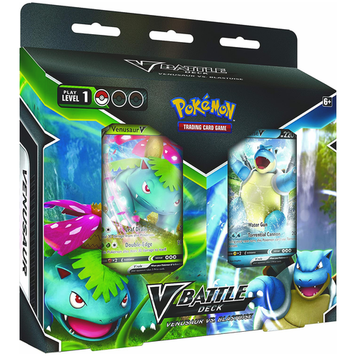 Pokemon ККИ: V Battle Deck Bundle - Venusaur V/Blastoise V на английском