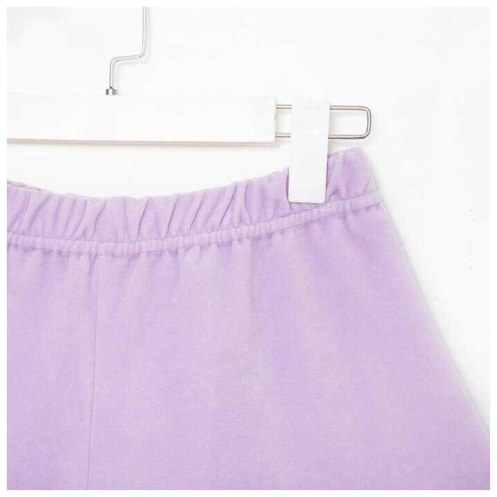 Пижама (топ, шорты) MINAKU: Home collection, цвет сирень, размер 48 - фотография № 8