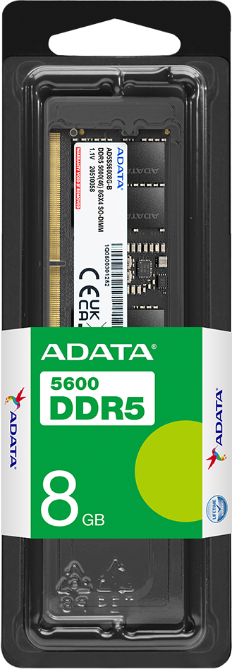 Оперативная память ADATA 8Gb DDR5 5600MHz [AD5U56008G-S] - фото №3