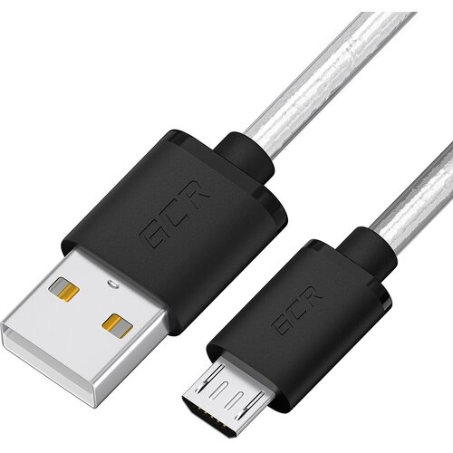 кабель gcr qc 0 5m microusb быстрая зарядка триколор россия белый пвх 28 24 awg 54972 Кабель Greenconnect 0.5 м (GCR-54475)