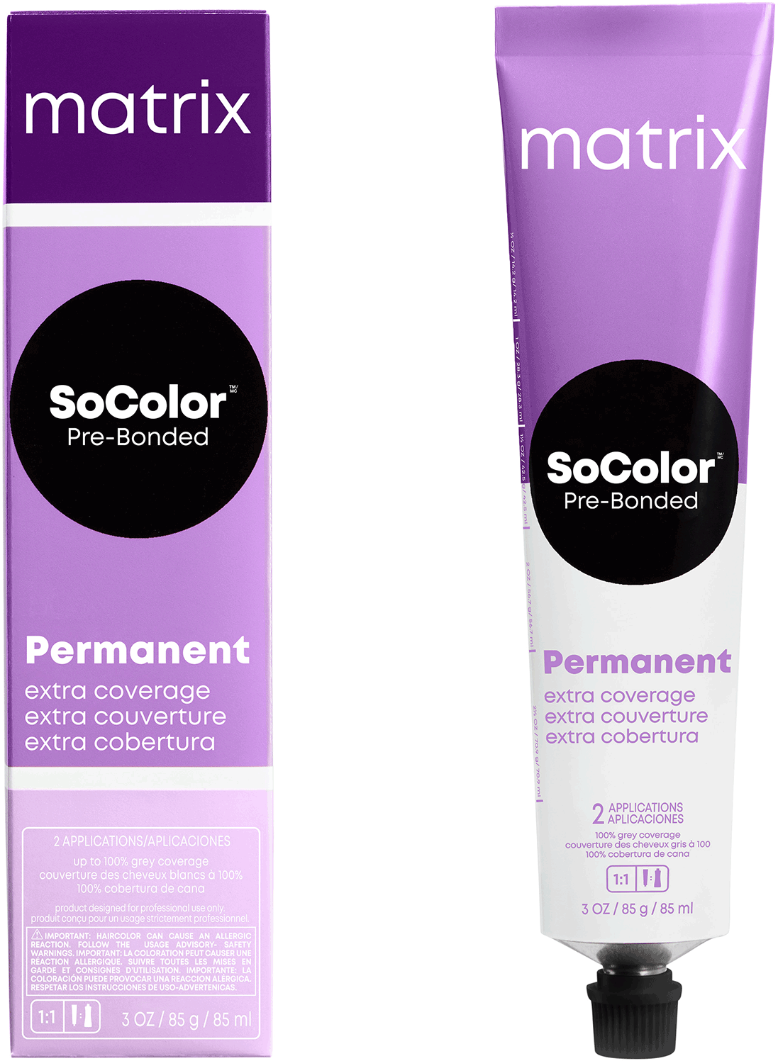 Matrix SoColor Pre-bonded стойкая крем-краска для седых волос Extra coverage, 509G очень светлый блондин золотистый, 90 мл