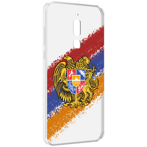 Чехол MyPads флаг герб Армении для Meizu M6T задняя-панель-накладка-бампер