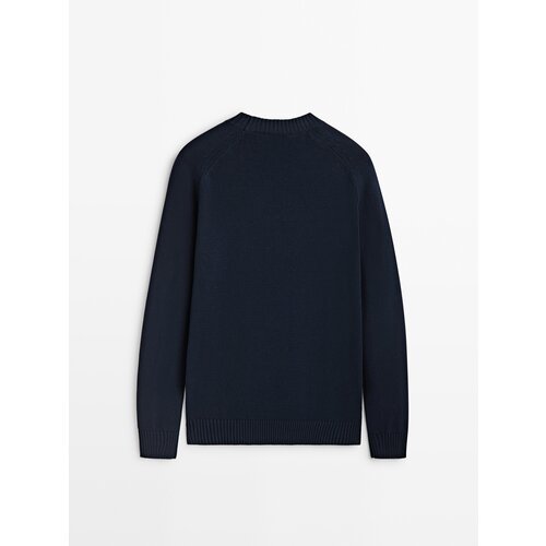 фото Свитер с круглым вырезом из чистого хлопка massimo dutti
