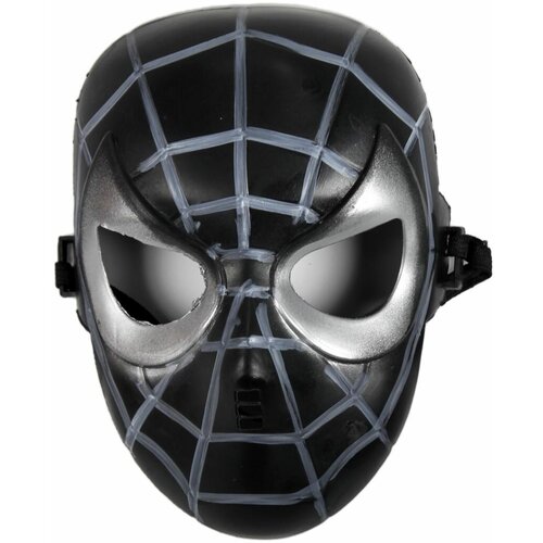 Карнавальная маска Человека-паука черная