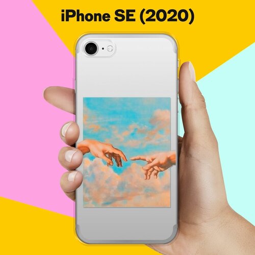 Силиконовый чехол Искусство на Apple iPhone SE (2020) силиконовый чехол на apple iphone se 2020 айфон se 2020 любопытный кот прозрачный