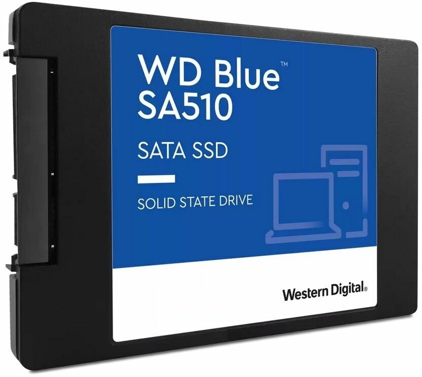 Жесткий диск SSD Western Digital 2.5 500GB WD Blue Client WDS500G3B0A SATA 6Gb/s, Retail