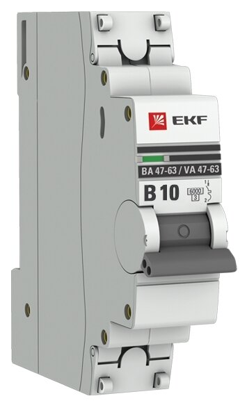 Автоматический выключатель EKF ВА 47-63 1P (B) 4,5kA
