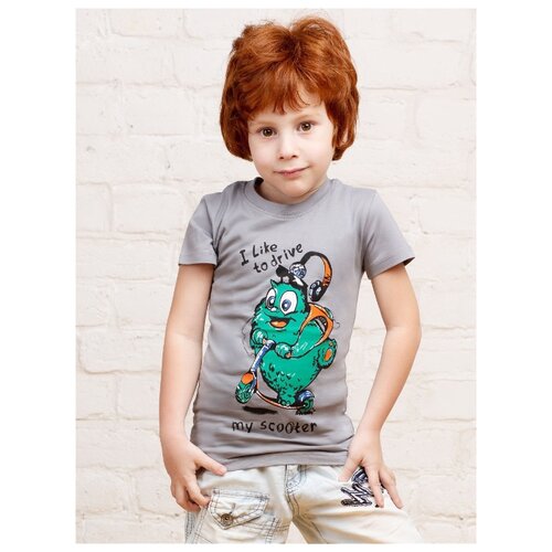 фото Футболка mor размер 92-98, серый