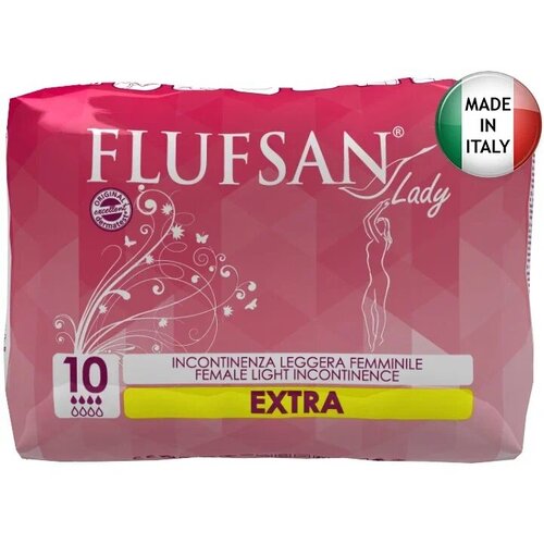 Flufsan Lady Extra / Флюфсан Леди Экстра - урологические прокладки, 10 шт.