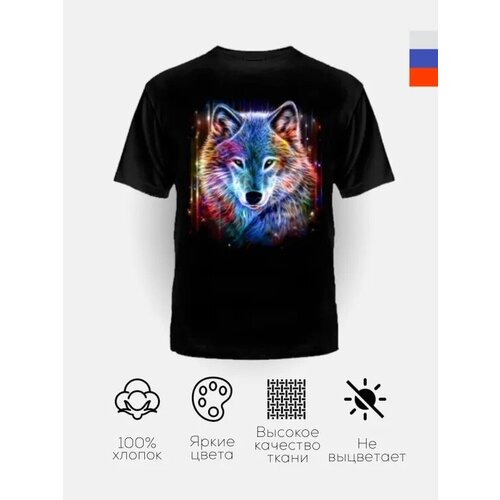 Футболка BANZAI, хлопок, размер 36, черный