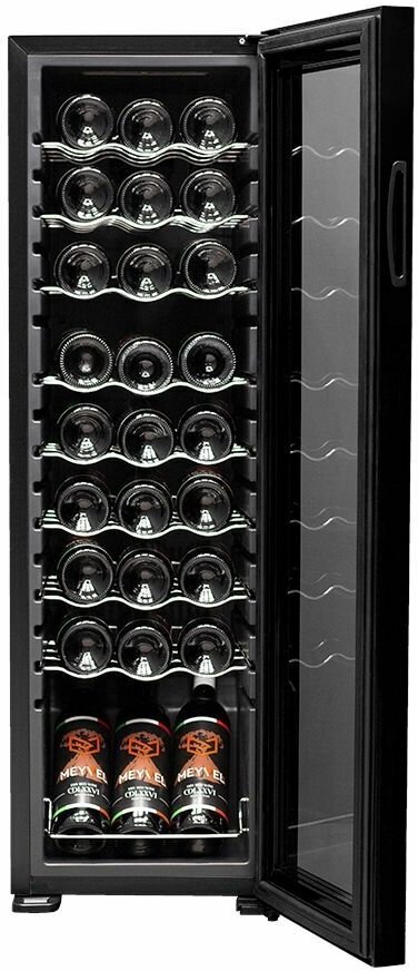 Винный шкаф Meyvel MV27-CBD1 (компрессорный холодильник для вина на 27 бутылок) - фотография № 5