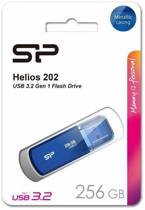 Флешка Silicon Power Helios 202 128 ГБ синий (SP128GBUF3202V1B) - фото №2