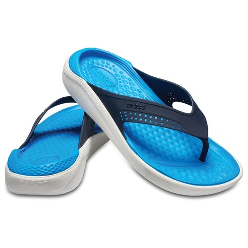 фото Шлепанцы crocs размер 37-38(j5), navy/white