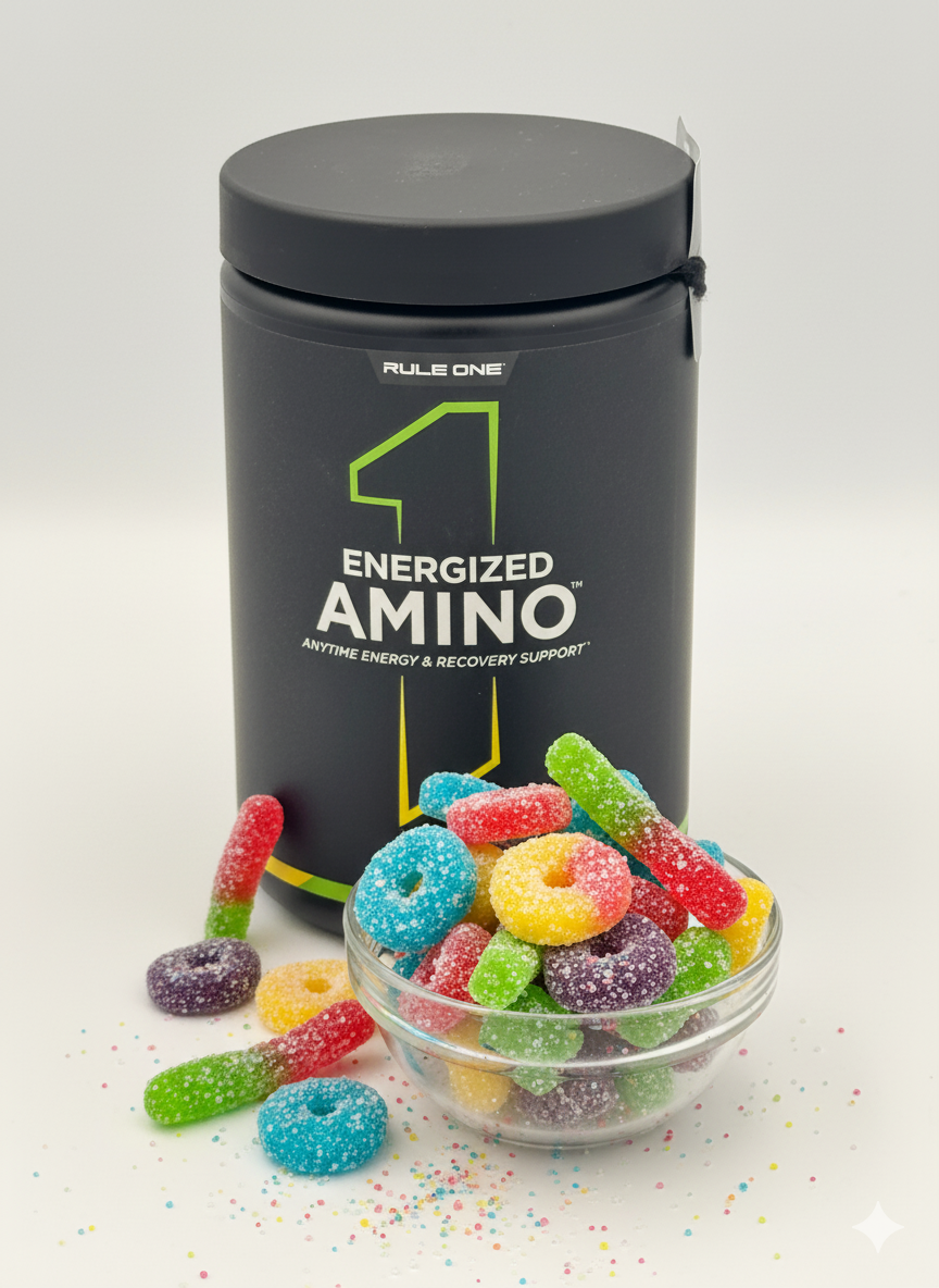 RULE1 energized Amino 30serv sour candy вкус соур кандй аминокислоты