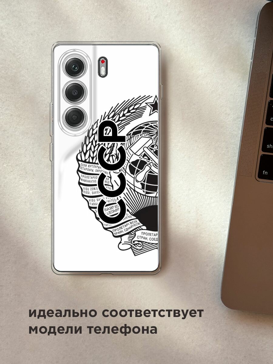 Чехол на Tecno Camon 40 / Текно Камон 40 с принтом "Герб СССР" — фото 1