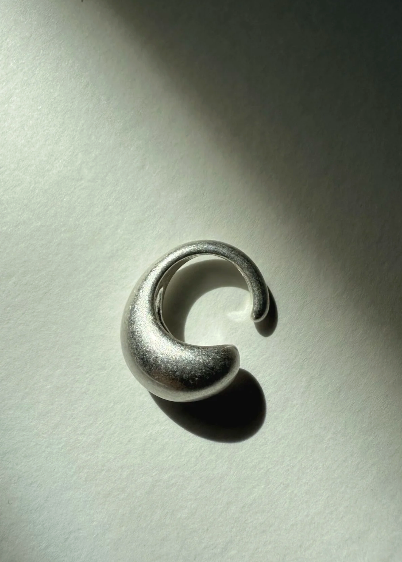 Моносерьга кафф FETISH, размер 15 мм, серебряный — фото 1