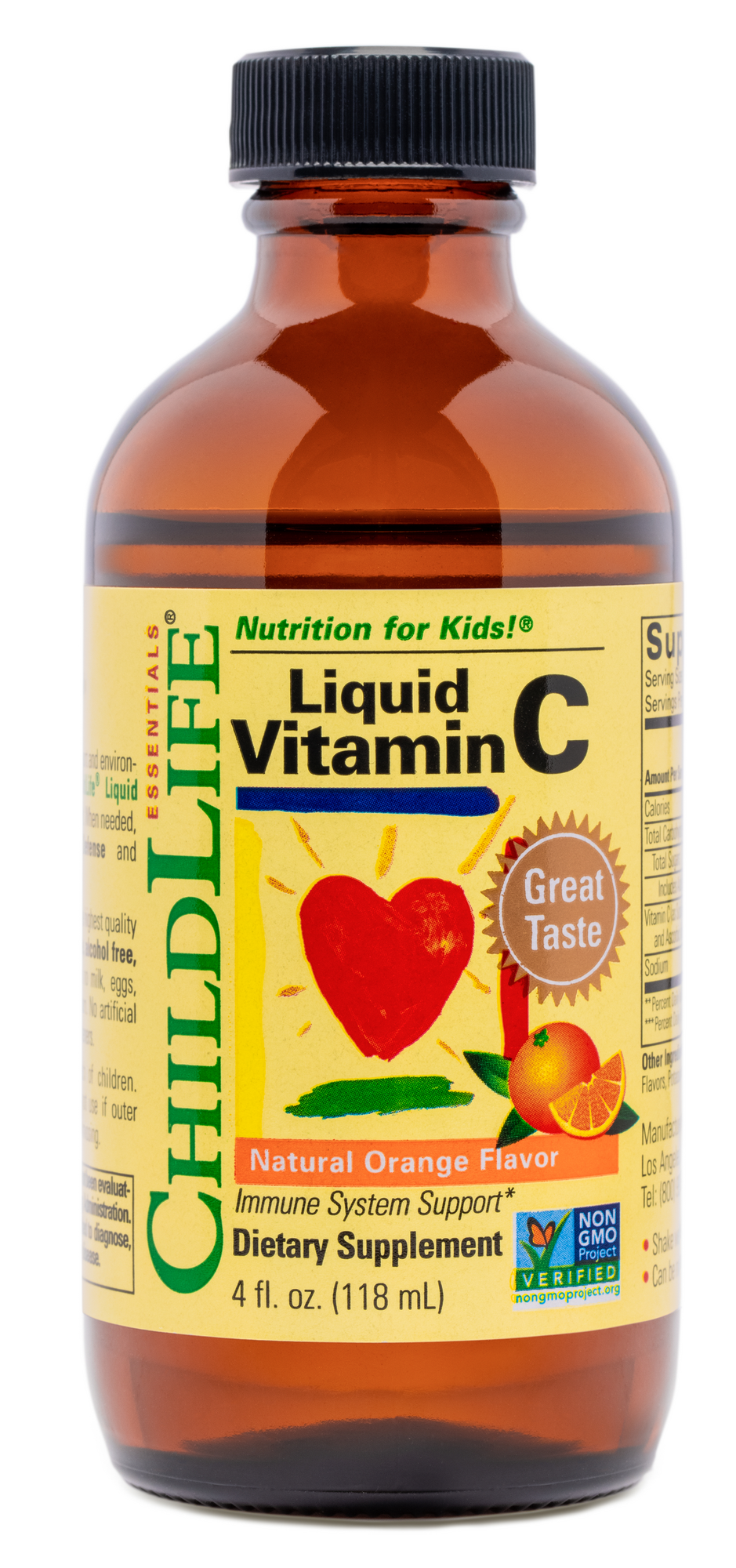 Childlife Витамин С для детей для укрепления иммунитета, 118 мл