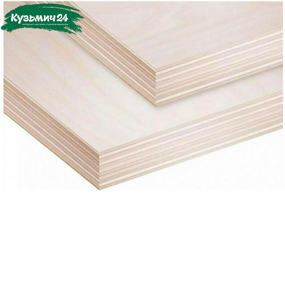 Фанера влагостойкая ФСФ сорт 4/4 4х1525x1525 мм для внутренних и наружных работ
