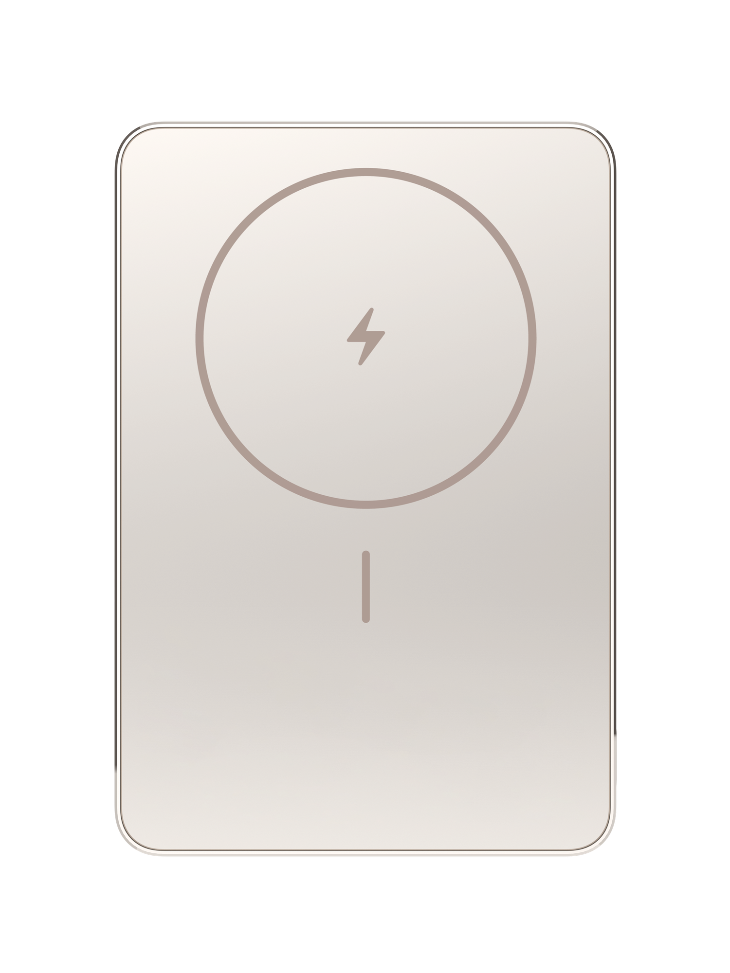 Внешний аккумулятор Xiaomi Super Slim Magnetic Power Bank, 5000 mAh, золотой, беспроводная зарядка