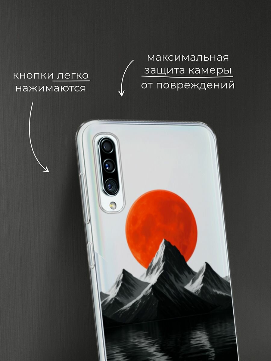 Силиконовый чехол на Samsung Galaxy A50/A30s / Самсунг Галакси A50/A30s с принтом Черная гора 3 — фото 1