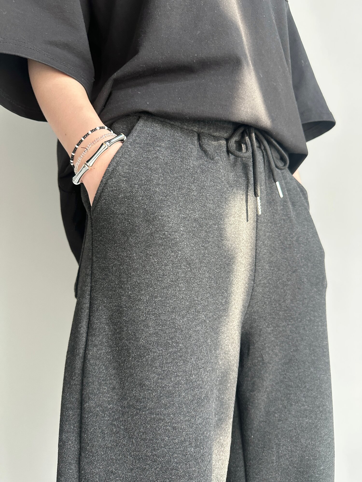 Брюки утеплённые INK Темно-серый, размер M, Темно-серые — фото 1