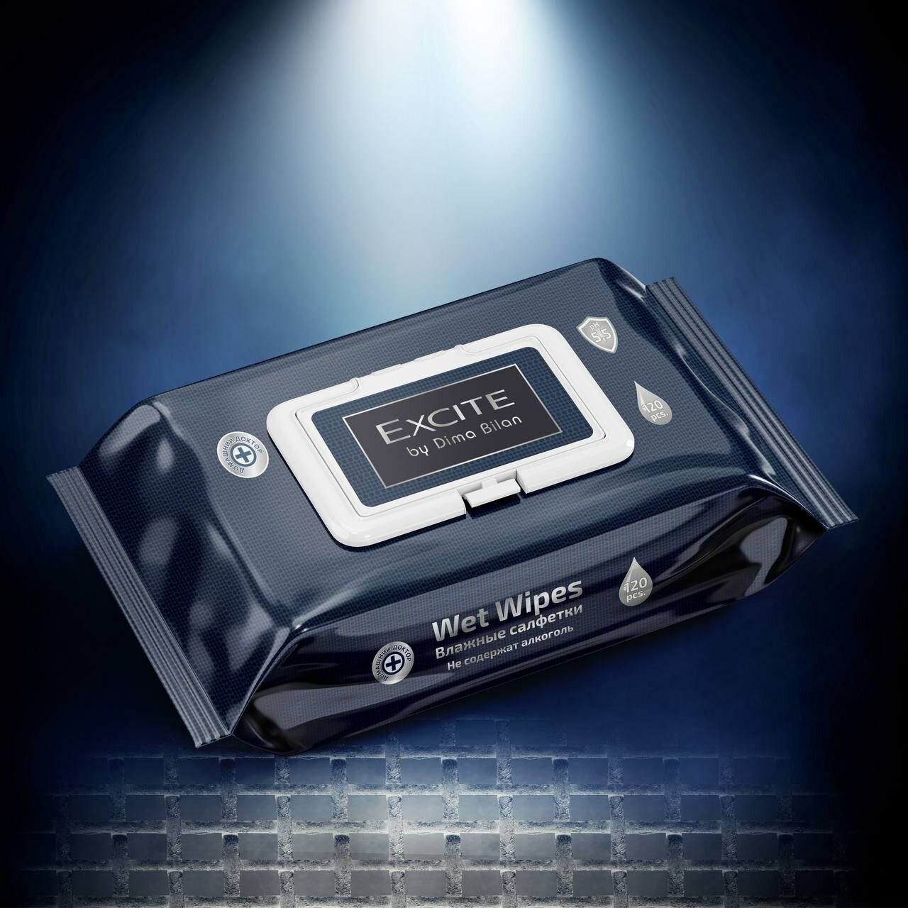 Влажные салфетки BIO MEDLIFE Excite для малышей и взрослых, универсальные, 120 шт. 700гр