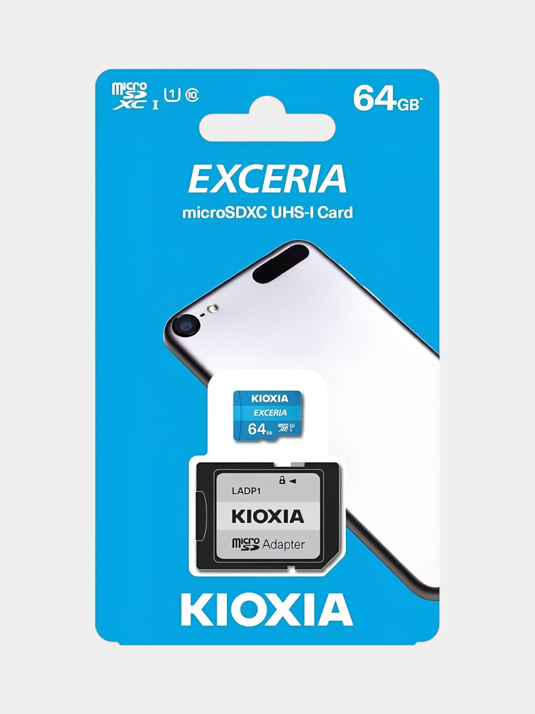 Карта памяти Kioxia Exceria Micro SDHC 64 ГБ класса 10 UHS-1 — фото 1