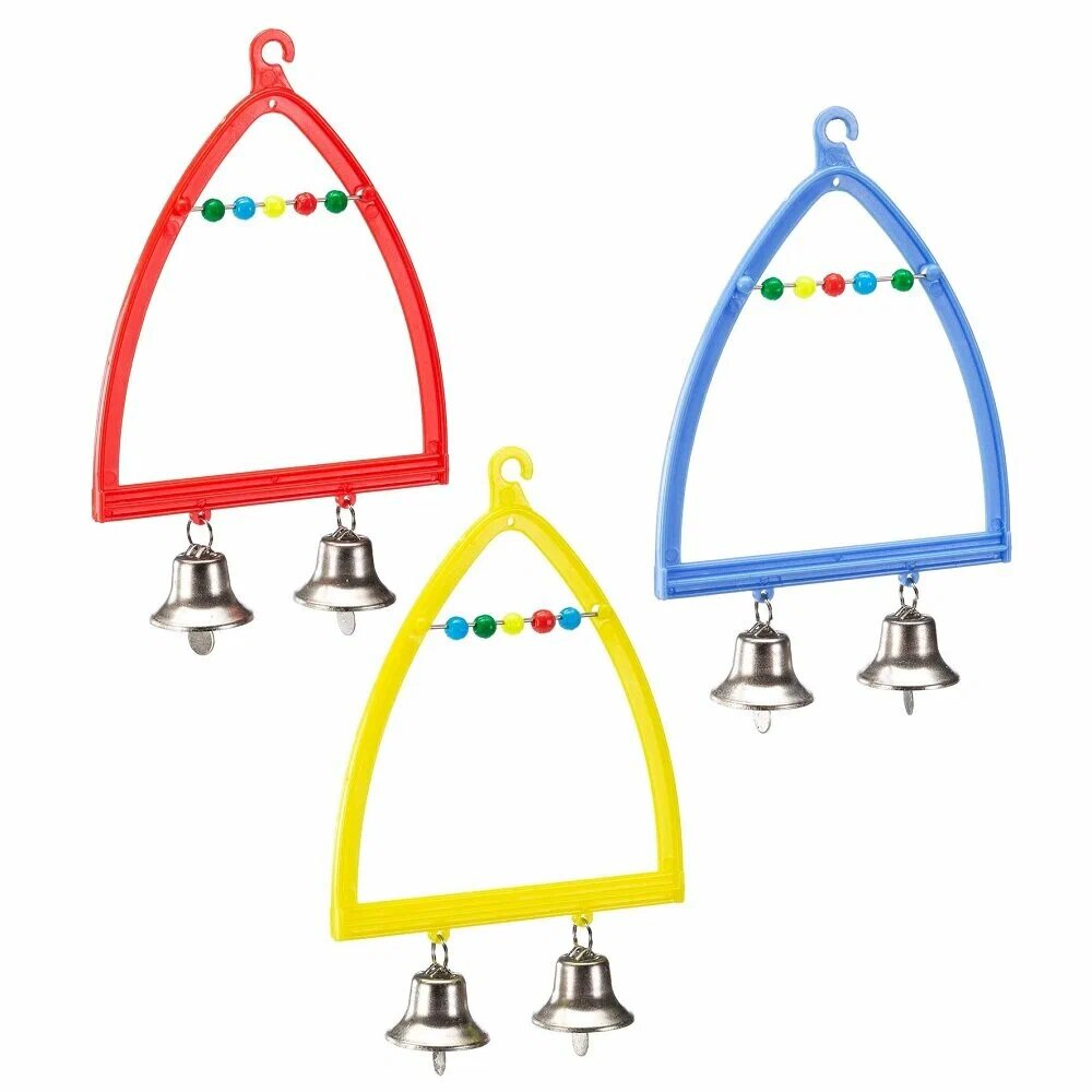 Качели для птиц Ferplast PA 4058 с колокольчиками 95x14 см голубые