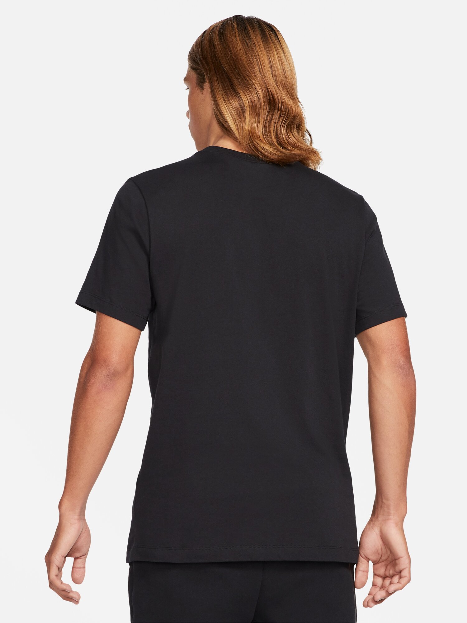 Футболка NIKE SWOOSH, размер S, черный/белый — фото 1