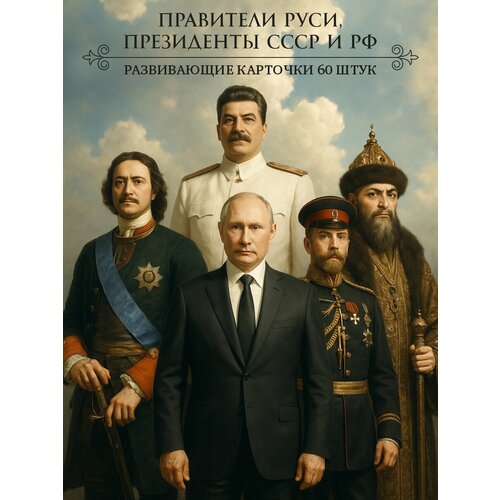 фото Карточки развивающие амарант правители руси, президенты ссср и рф, 60 шт