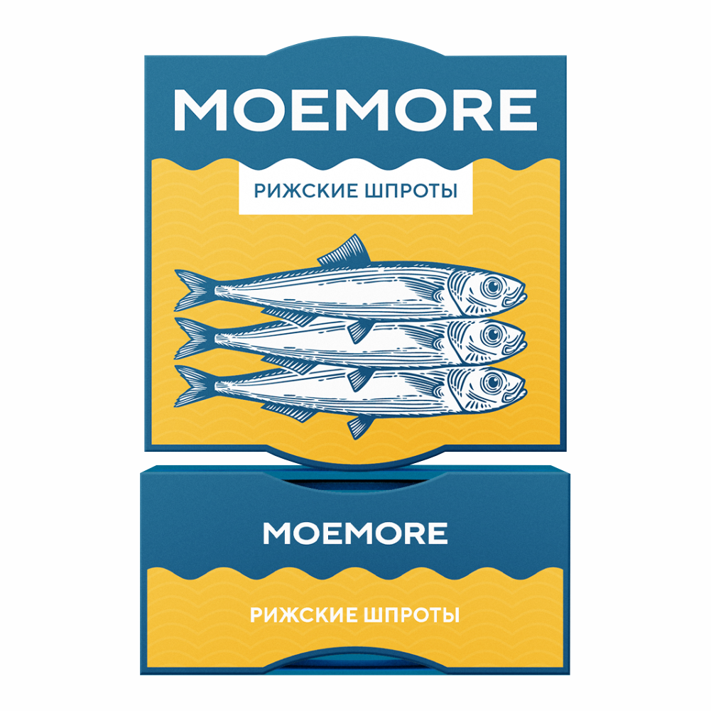 Moemore Рижские шпроты в масле, 160 г