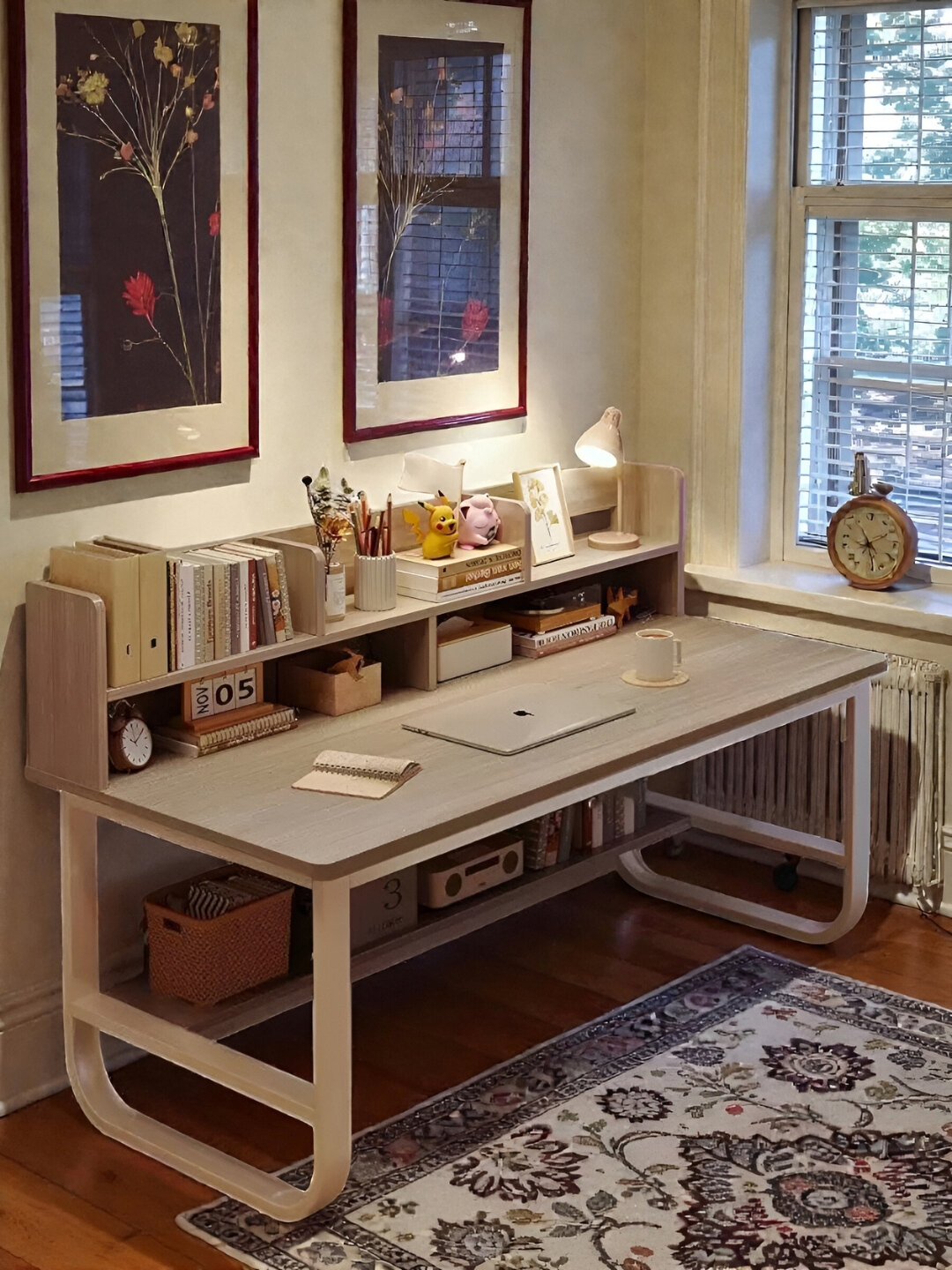 Письменный стол с полкой, для офиса, школы, компьютера , лофт — фото 1