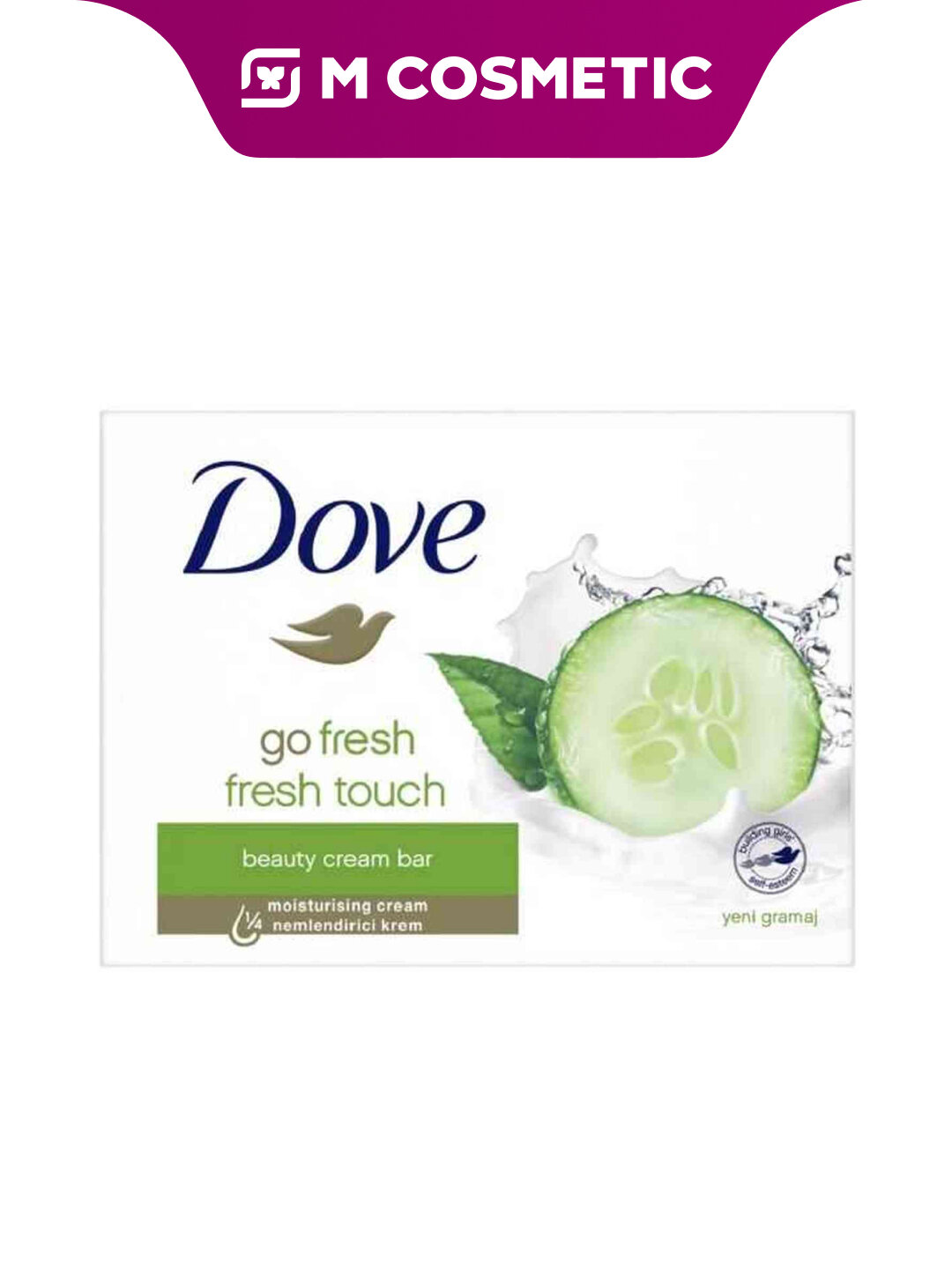 Крем-мыло Dove Go Fresh, с ароматом огурца и зелёного чая, 90 г