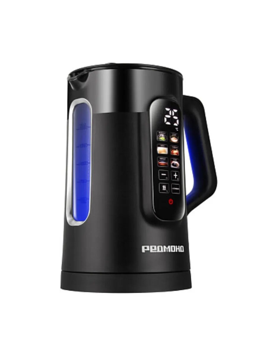 Электрочайник "Редмонд" KG225, черный, стекло, 6 программ заваривания — фото 1