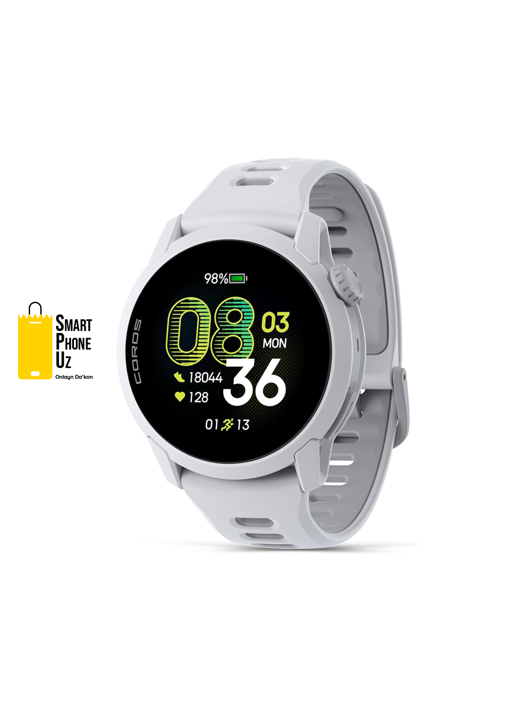 Часы COROS Pace 4, белый, батарея до 19 дней, AMOLED дисплей