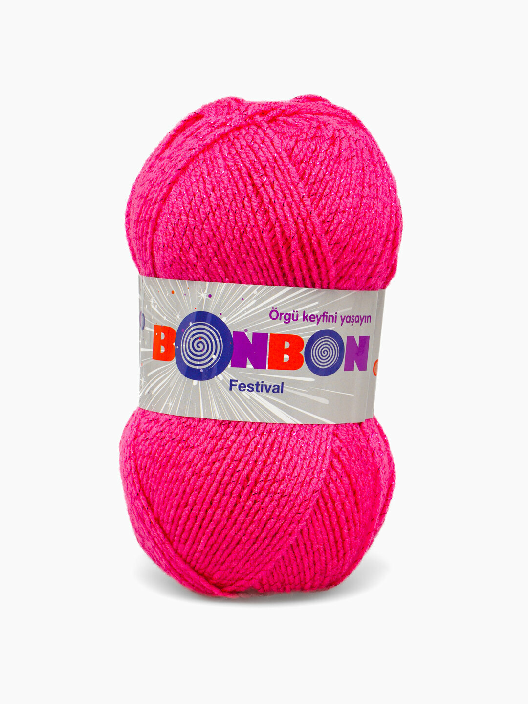 Нити для вязания "BonBon Festival", акрил 100%, с люрексом, 300м