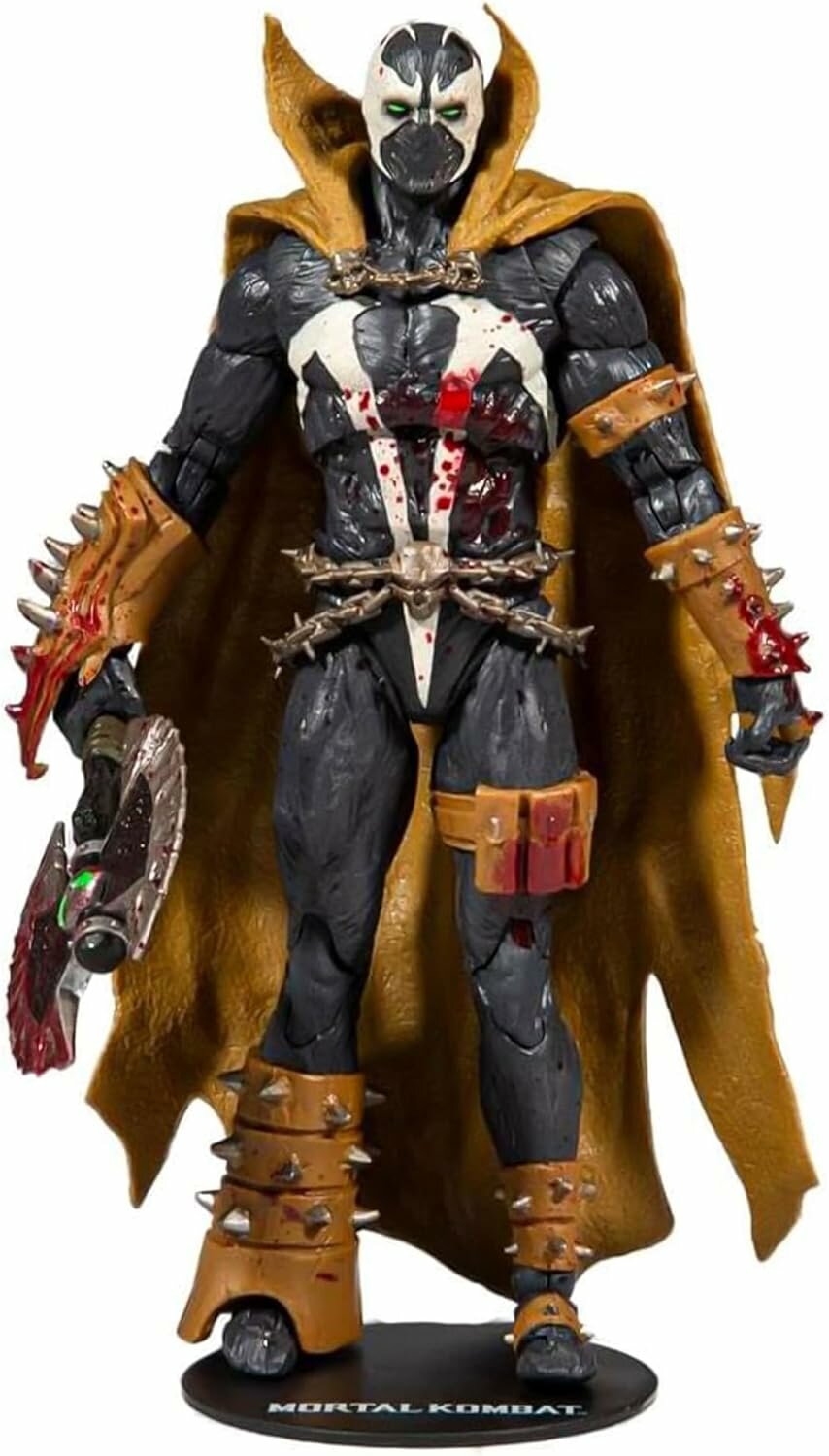 Mortal Kombat 11 Spawn Bloody Ver, 7" (18 см), 22 артикуляций, классический скин, топор, база