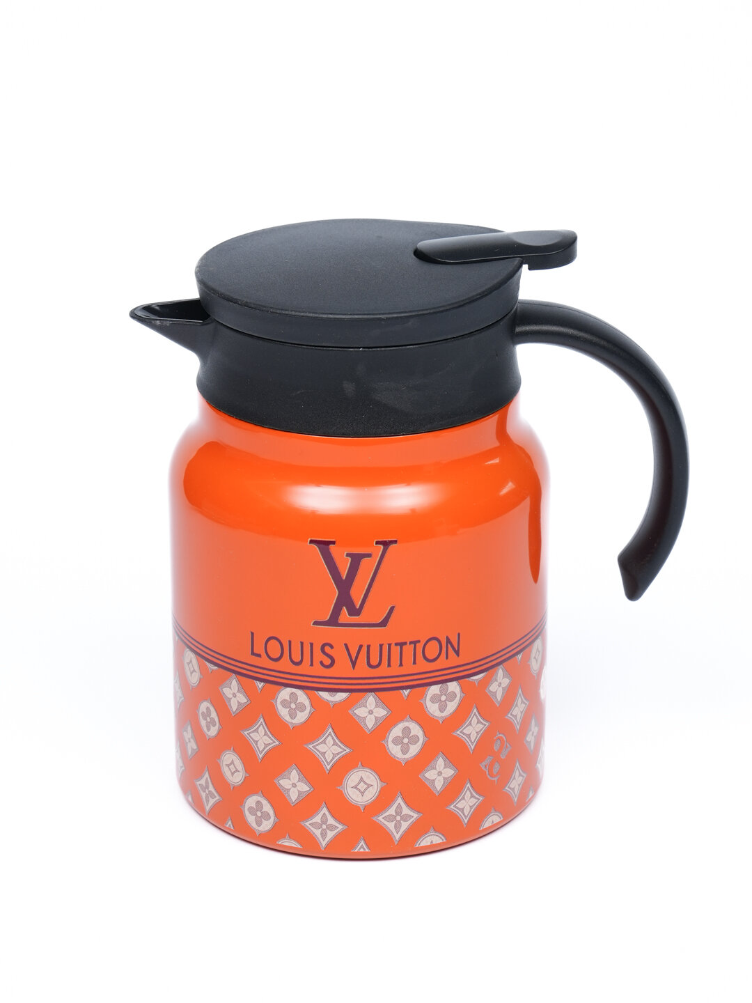 Подарочный термос-термокружка для напитков, набор с 2 чашками, 1 л — фото 1