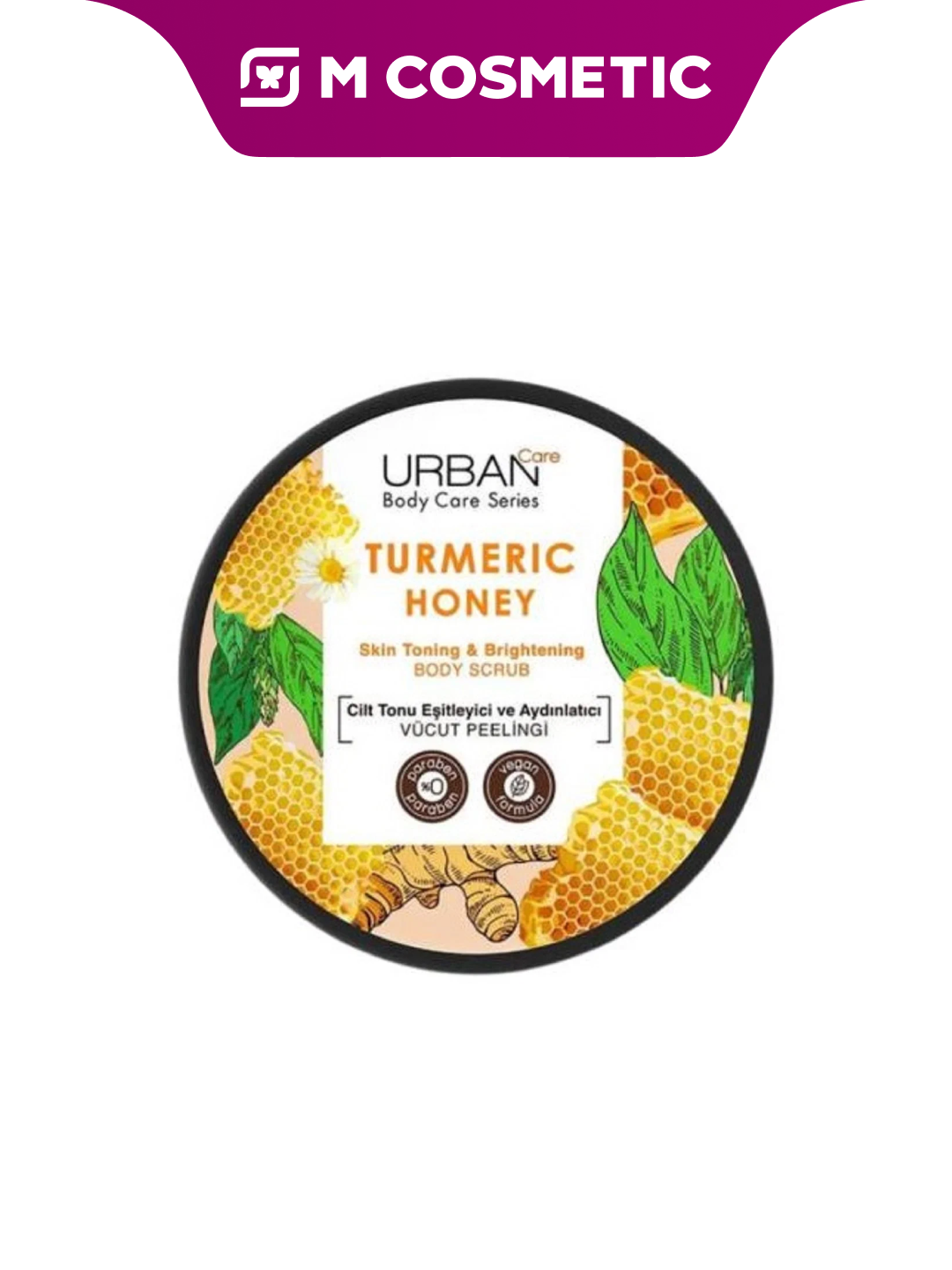 Пилинг URBAN CARE "Tumeric Honey", для тела, для всех типов кожи, 200 мл