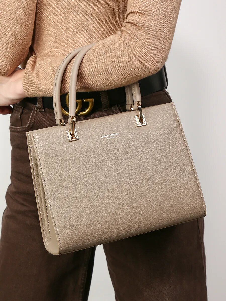 Сумка тоут DAVID JONES, песочный — фото 1