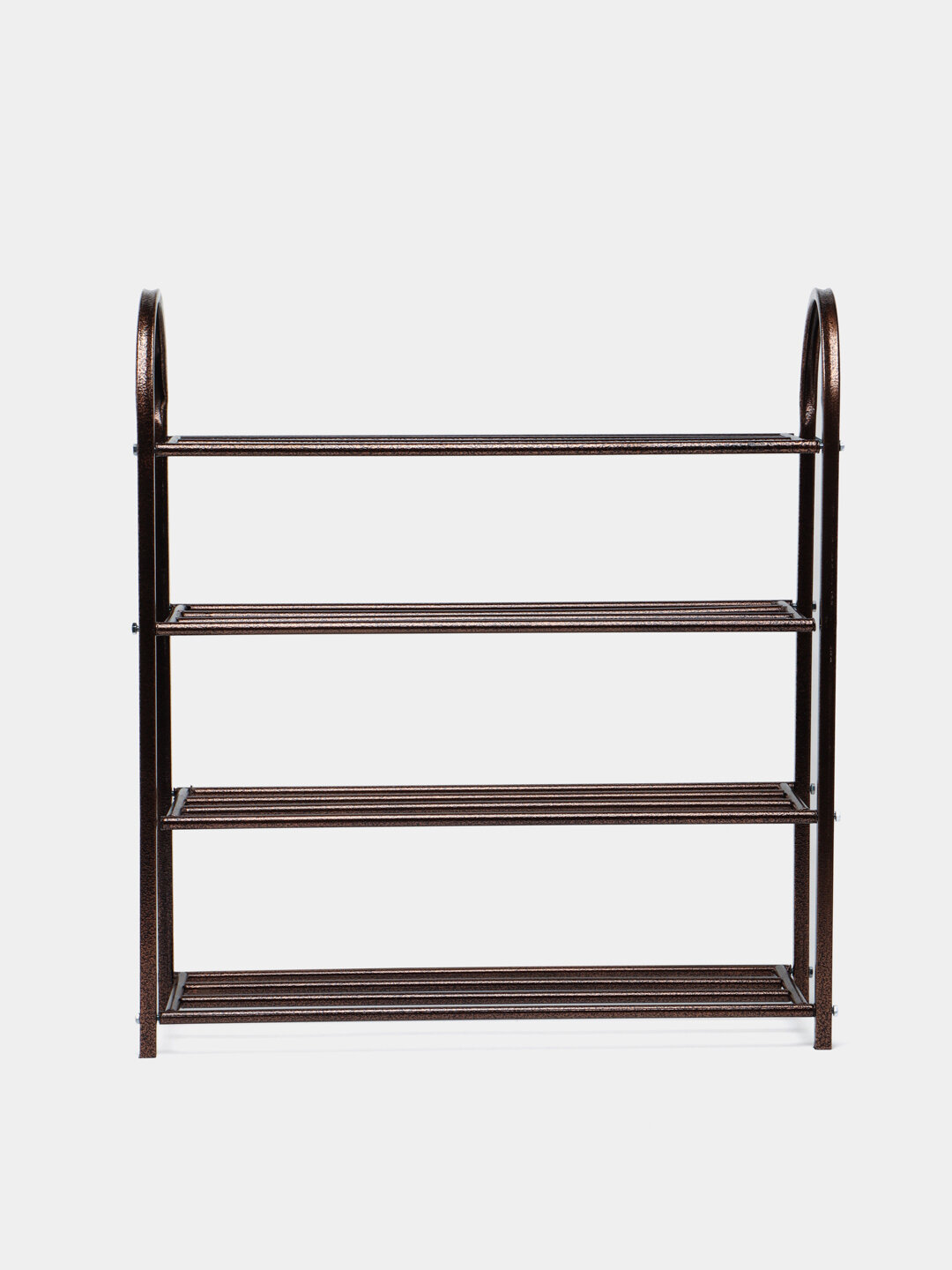 Многоуровневая обувная полка на 4 яруса — компактная и прочная система хранения обуви, экономит место. — фото 1