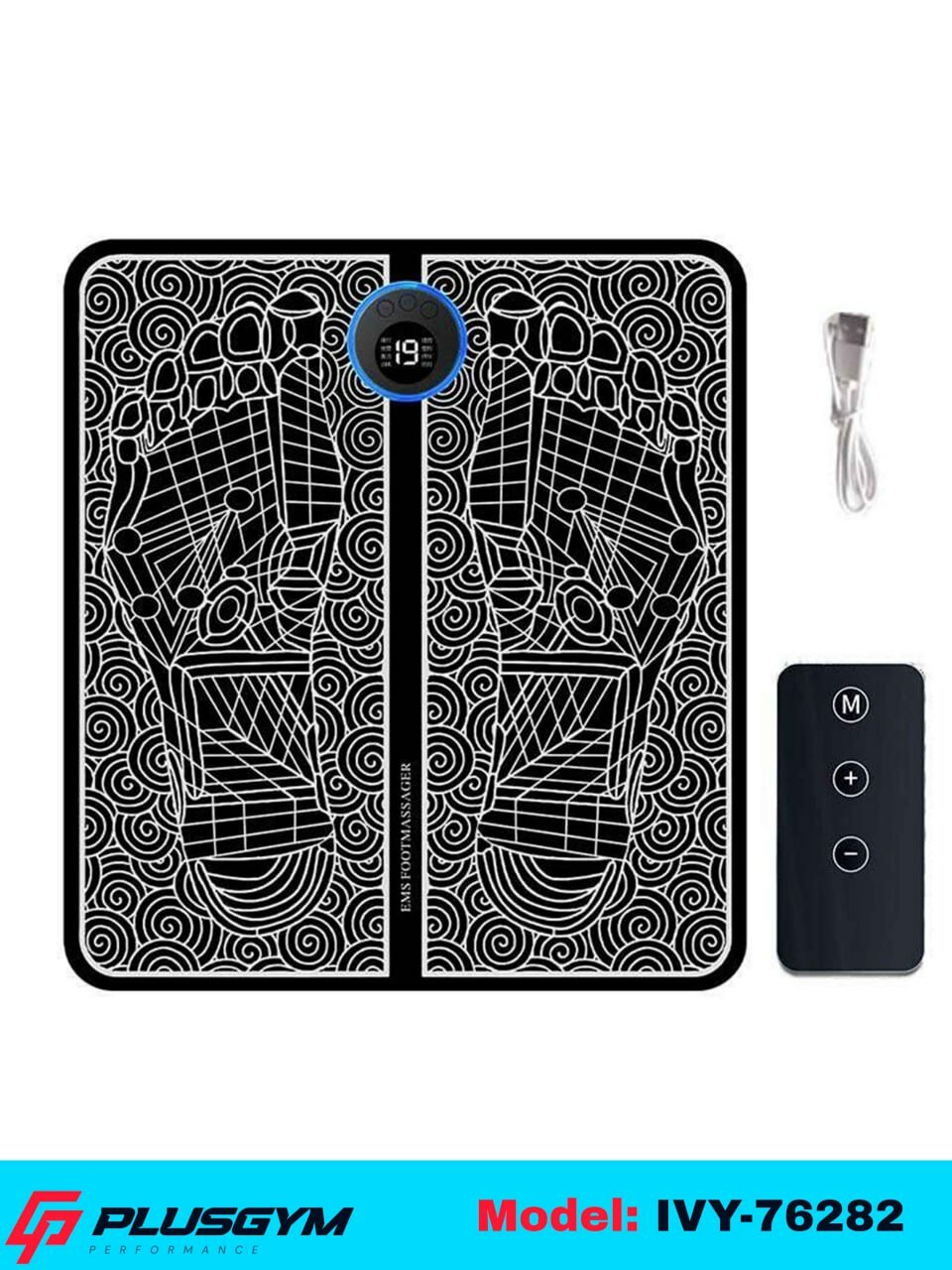 Массажер для ног EMS Foot Massager, электрический, миостимулятор, коврик IVY-76282