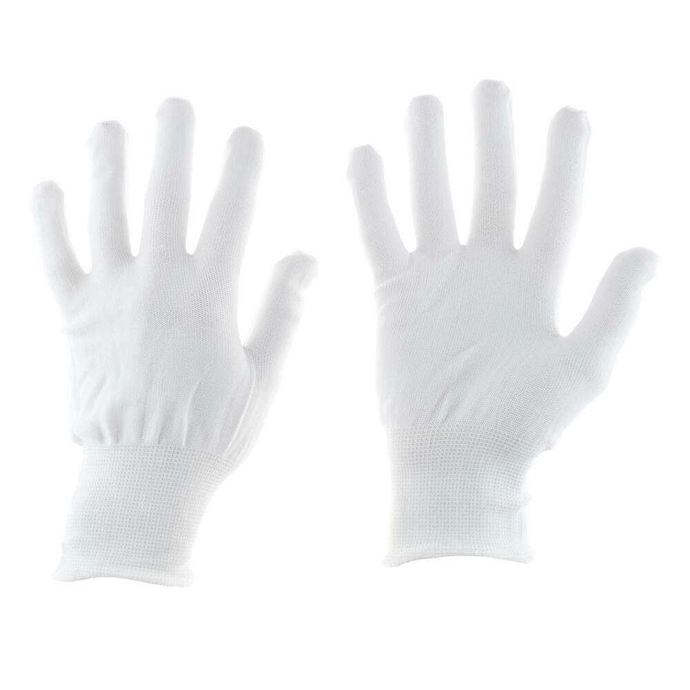 Перчатки нейлоновые белые 9-11 (L-XXL)