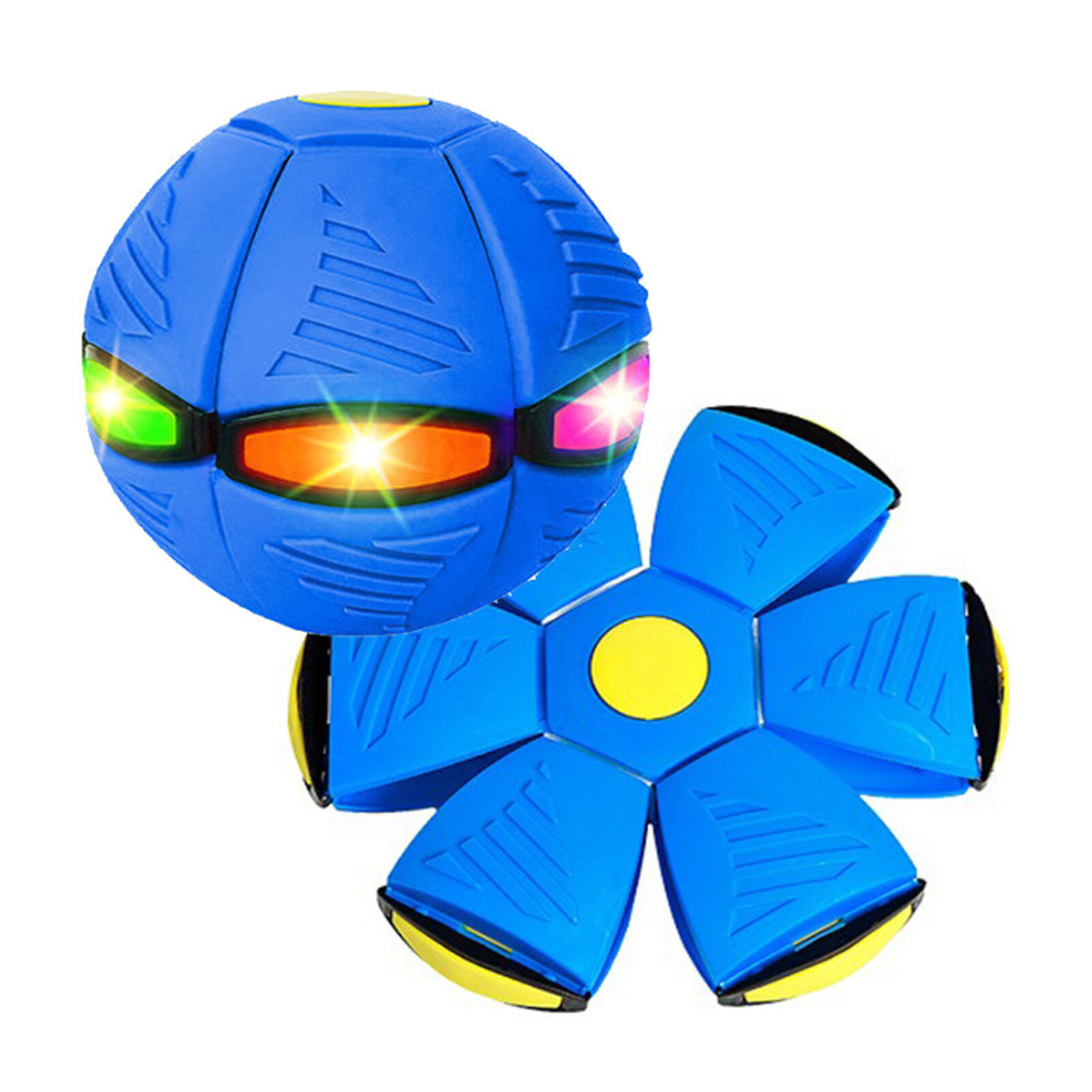 Игрушка для детей Elastic Flying Saucer Ball Upgrade Stepping on the Ball Children's Feet Stepping Ball Toys, Материал: Пластик, Цвет: Синий, Зеленый, Красный, Фиолетовый (Доступно), Стиль освещения: без LED, с 3 LED, с 6 LED (Доступно), Размер